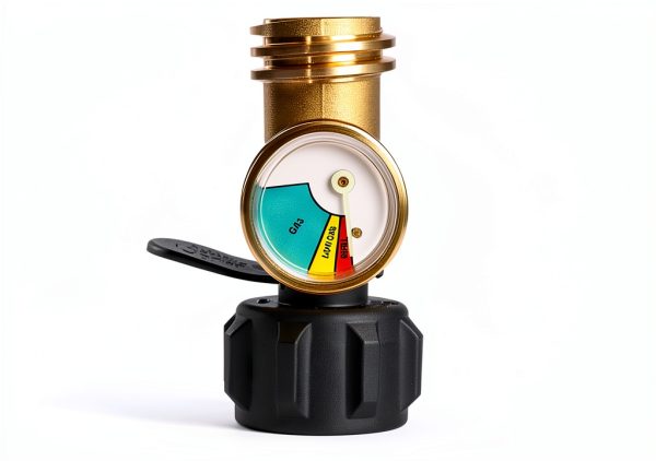 DOZYANT Propane Tank Gauge Brass Modern Visual Alarm-1