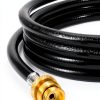 GasSaf Propane Adapter Hose Brass Rubber Grill Connector-2