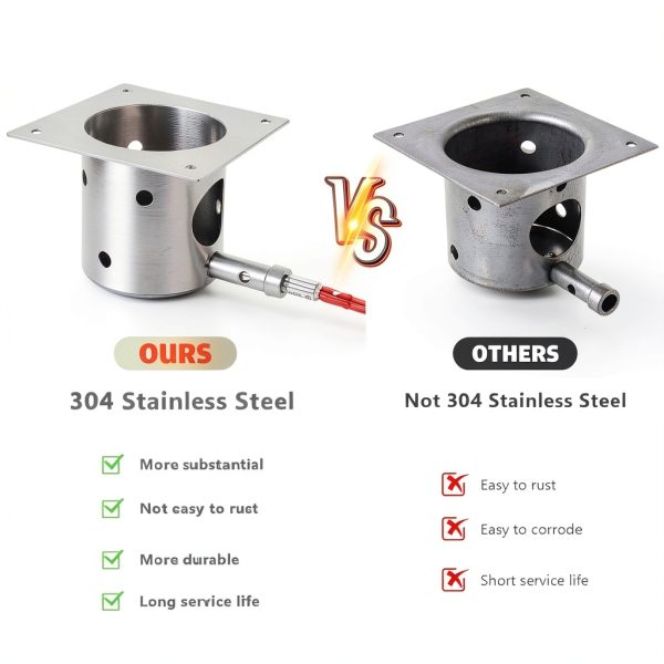 QuliMetal Fire Burn Pot Hot Rod Traeger Pit Boss Replacement-2