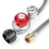 GASPRO Propane Regulator Adjustable Stainless Steel Hose-2