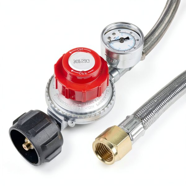 GASPRO Propane Regulator Adjustable Stainless Steel Hose-2