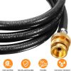 GasSaf Propane Hose Rubber Brass Grill Connector 7 Feet-2