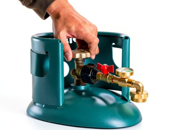 Konros Propane Refill Adapter Brass Reusable Quick Refill-1