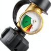 DOZYANT Propane Tank Gauge Brass Modern Visual Alarm-4