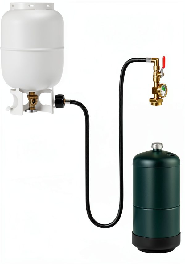 YITOUU Propane Refill Adapter Brass Hose Camping Grill-4