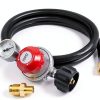 NUPICK Propane Regulator Adjustable Pressure Gauge Hose-1