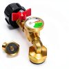 Konros Propane Refill Adapter Brass Reusable Quick Refill-3
