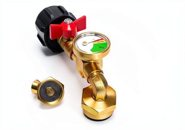 Konros Propane Refill Adapter Brass Reusable Quick Refill-3