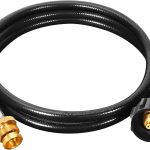 GasSaf Propane Hose Rubber Brass Grill Connector 7 Feet-0