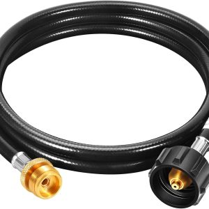 GasSaf Propane Hose Rubber Brass Grill Connector Adapter-0