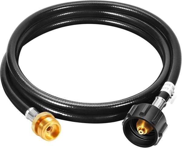 GasSaf Propane Hose Rubber Brass Grill Connector Adapter-0