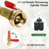 Propane Refill Adapter Detoypapa Brass Rubber Hose Gauge-3