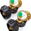 DOZYANT Propane Tank Gauge Brass Modern Visual Alarm-0