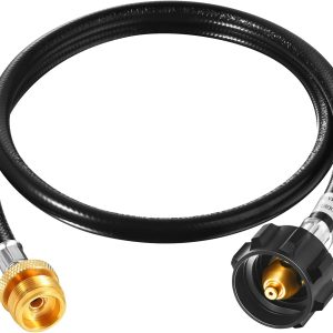 GasSaf Propane Adapter Hose Brass Rubber CSA Certified-0