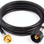 GasSaf Propane Adapter Hose Brass Rubber Grill Connector-0