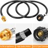 GasSaf Propane Hose Rubber Brass Grill Connector 7 Feet-1