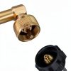 Flame King Propane Refill Adapter Brass Valve Grill-2