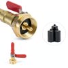 Propane Refill Adapter Detoypapa Brass Hose Gauge Valve-3