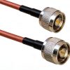 RG400 Double Shielded N-Male to N-Male Connector QINTINYIN 6ft Cable-0