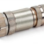 M12 Female Straight B-Coded Shielded Self Plug Screw Terminal-0