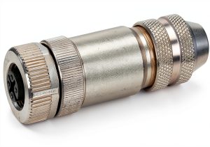 M12 Female Straight B-Coded Shielded Self Plug Screw Terminal-0