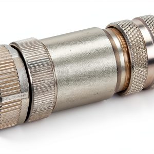 M12 Female Straight B-Coded Shielded Self Plug Screw Terminal-0