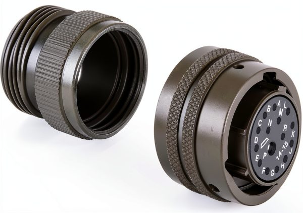 Amphenol PT06A-14-15S Connector Socket Bayonet, Solder, 15 Contacts-0