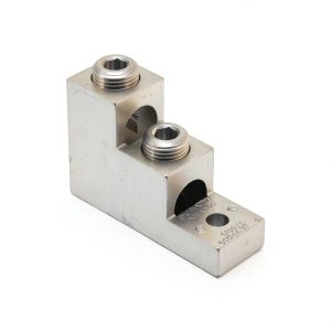 Burndy Mechanical Conn Lug 2-Hole 6 AWG to 300 kcmil Plated Aluminum-0