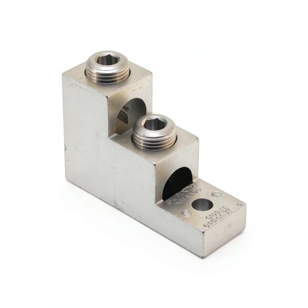 Burndy Mechanical Conn Lug 2-Hole 6 AWG to 300 kcmil Plated Aluminum-0