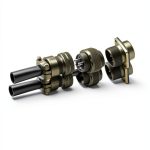 Circular Connector Elecbee MS3106A14S-7S Gilded 3‑Pin Female Threaded-0