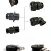 Circular Connector Elecbee MS3106A14S-7S Gilded 3‑Pin Female Threaded-5